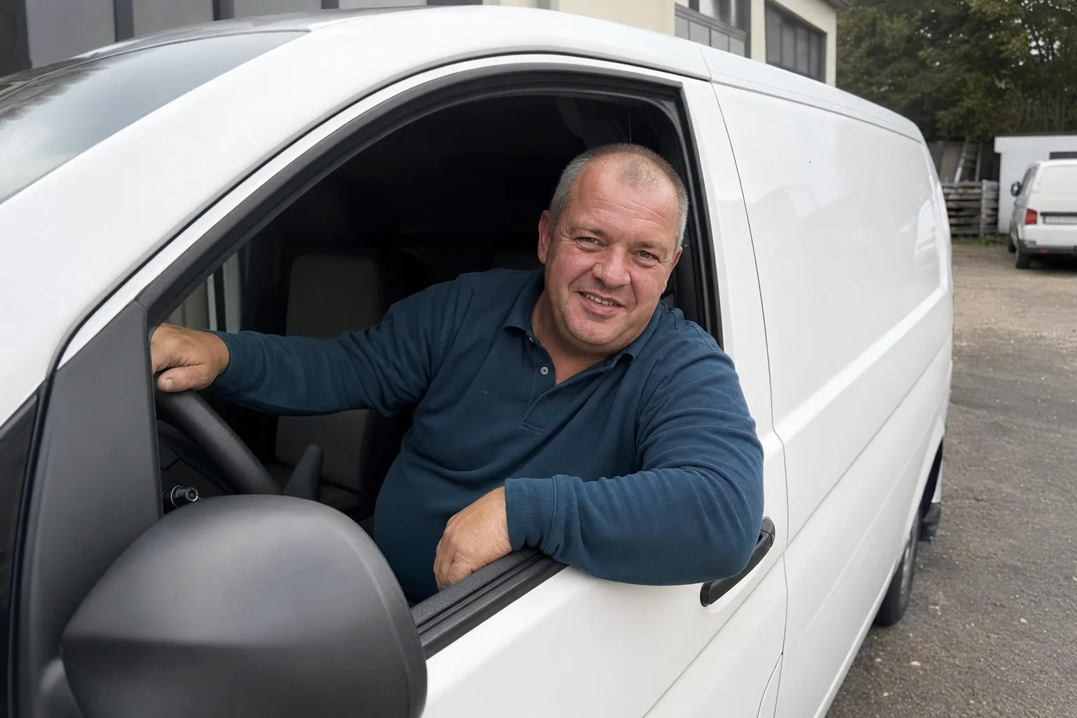 Team von Rohrreinigung Wagner vor dem Servicefahrzeug